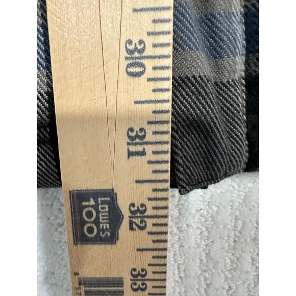 Burton Shacket Plaid Sherpa Lined Flannel DryRide Jacket Blue Black Grey Medium - Picture 9 of 9